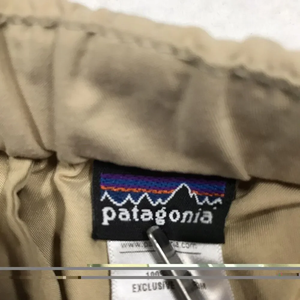 PATAGONIA Gi II Shorts Men L 32W Tan Belted Outdoor Hiking Lightweight